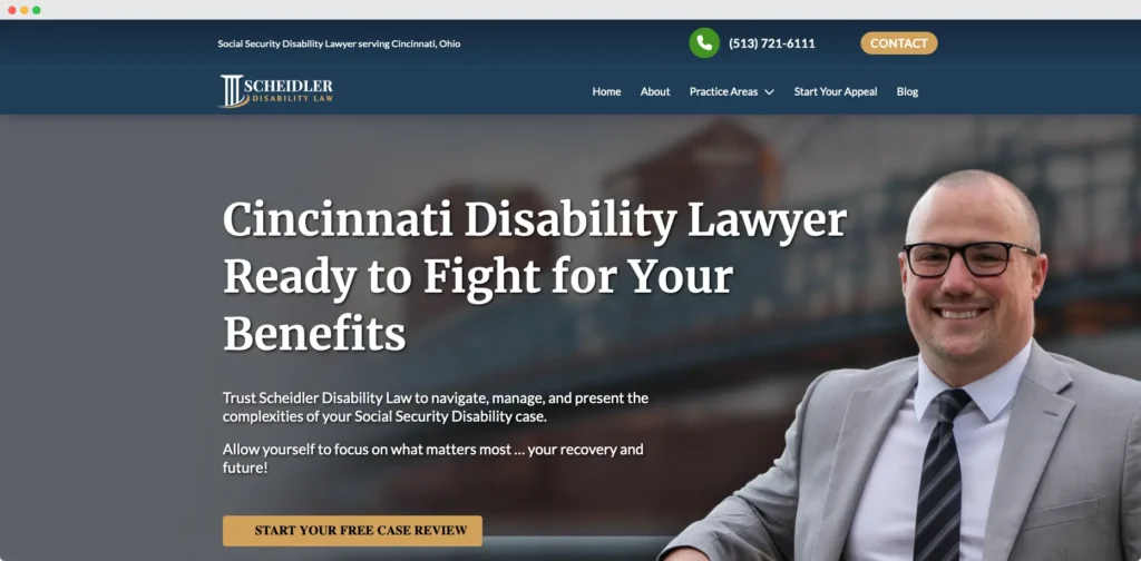 Scheidler Disability Law website.